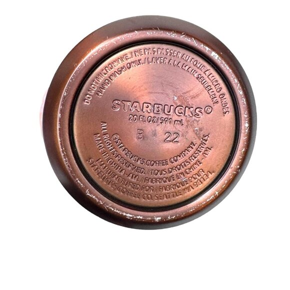FIRST Starbucks Store Pike Place Market Original Logo Stainless Steel 20o Copper - Picture 4 of 10